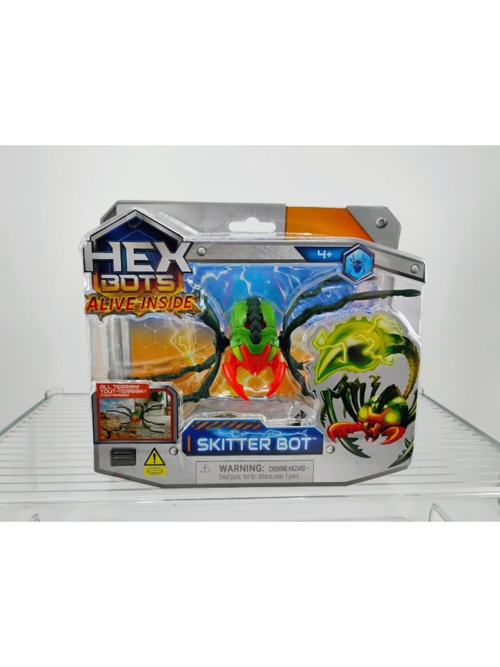Hex Bots Skitter Bot Green & Red Interactive Toy For Ages 4+